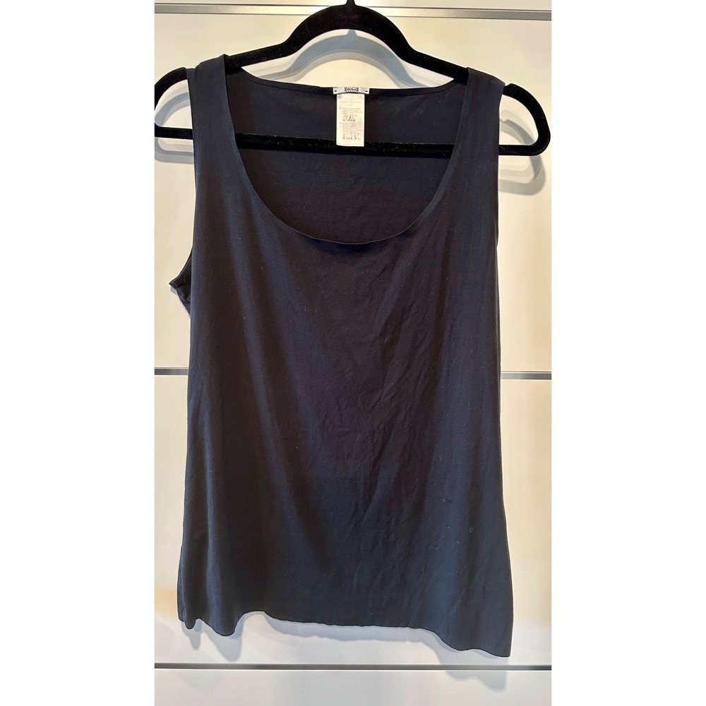 Wolford Pure Tank Top Black L Large Modal Seamless Scoop Neck Luxury Camisole